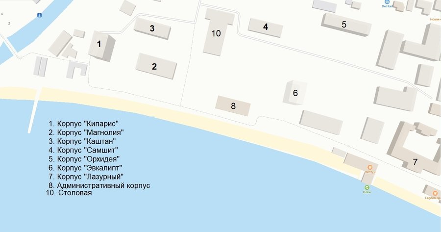 Территория отеля «Страна души» в Сухуме